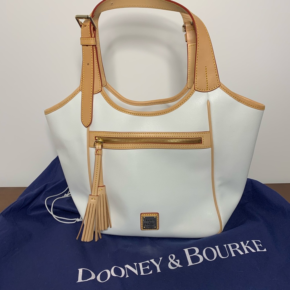 Dooney & Bourke White Leather Bag New